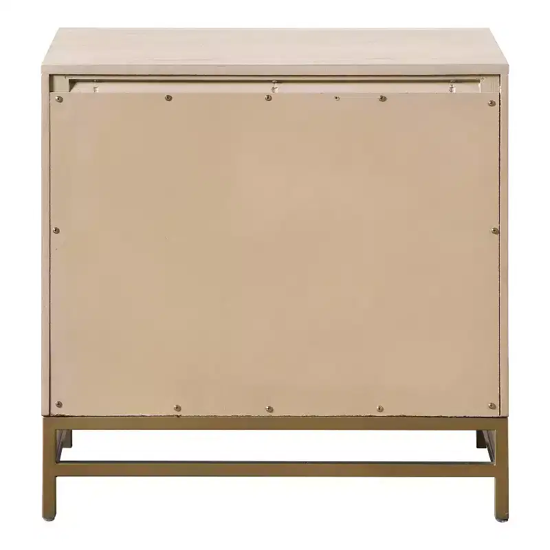 HOMES: Inside + Out 3pc Neovesi Wood 2 Nightstand and Dresser Set Boho Oak
