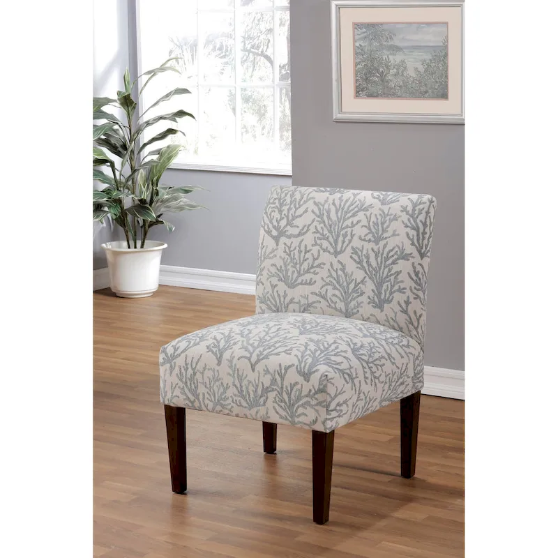 Samantha Transitional Button Tufted Slipper Chair