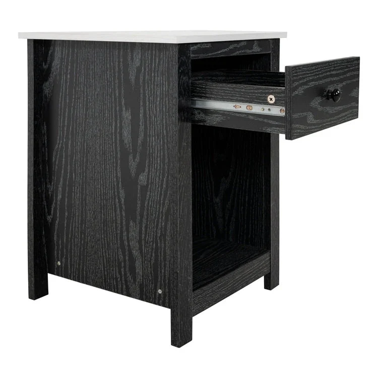 End Table with Drawer and Lower Shelf