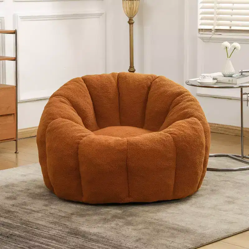 Bean Bag Sofa Chair with Armrests, High-Density Foam Fill, Lazy Lounge Chair for Adults, Living Room