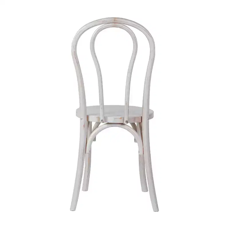 Emma and Oliver Set of 2 Solid Wood Thonet Style Stack Dining Chairs
