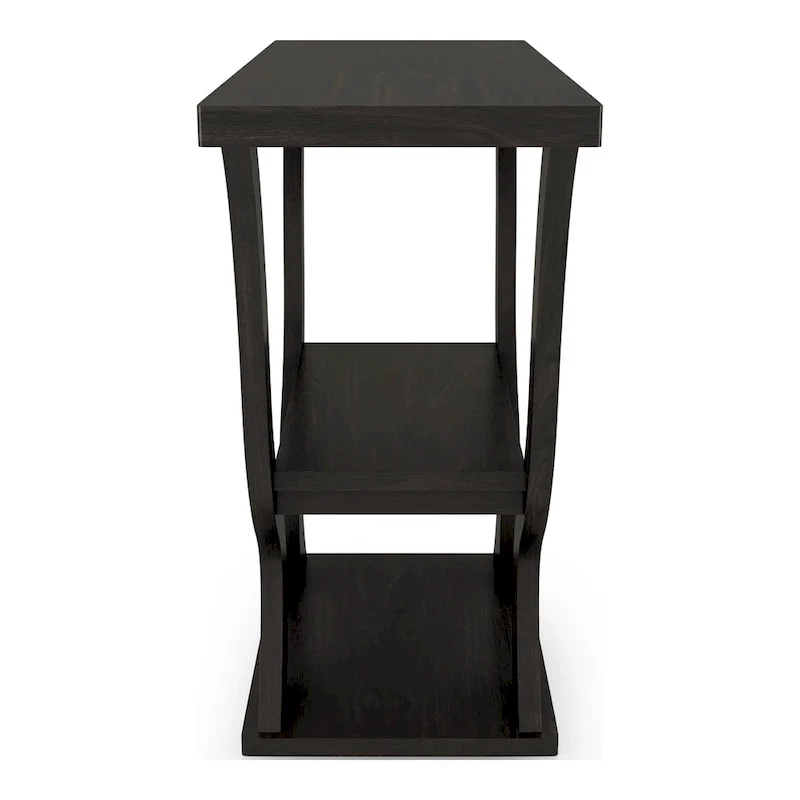DH BASIC Transitional Espresso 39-inch Console Table with Open-Shelf by Denhour