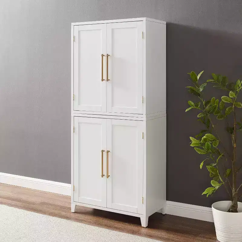 Crosley 70 Roarke Kitchen Pantry Storage Cabinet White