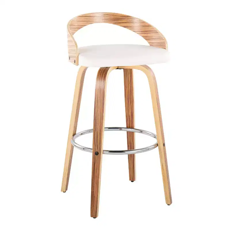 LumiSource Set of 2 30 Grotto Swivel Barstools