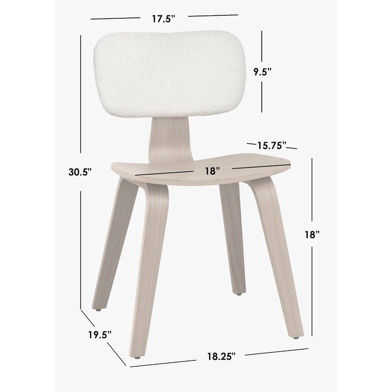 Mid-Century Modern Dining Chairs (Set of 2)