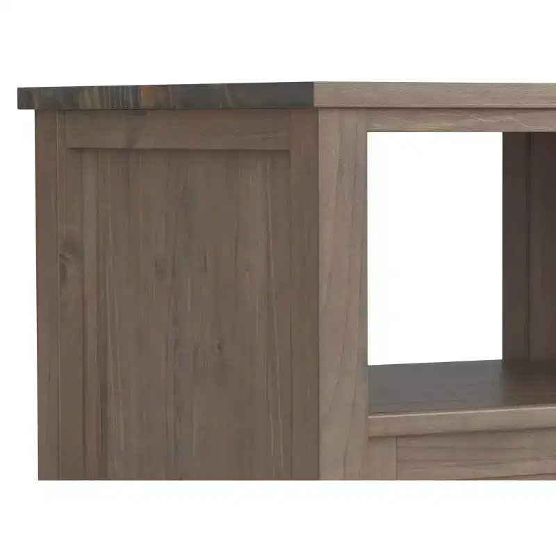SOLID WOOD 20 inch Wide Rectangle Transitional End Table