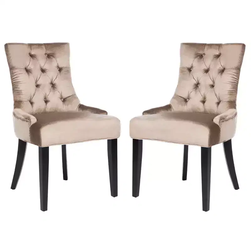 Abby 19 H Tufted Dining Chair With Nail Head Trim (2 Chairs) - MCR4701