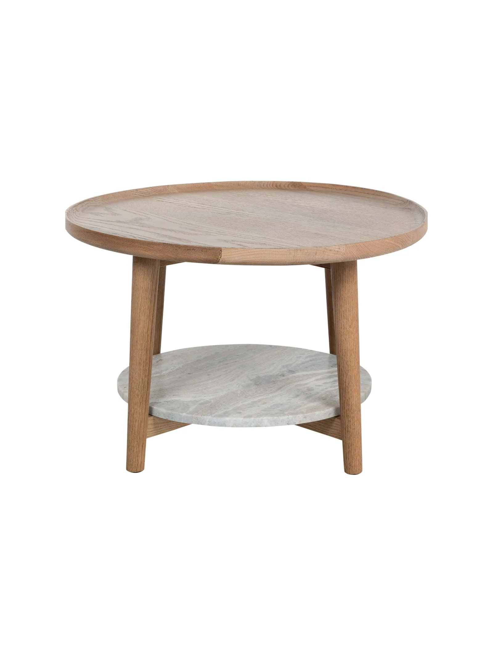 Modern Solid Oak Coffee Table for Living Room