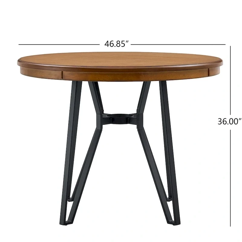 Netia 5-Piece Counter-Height Bar Set with Boucle Upholstered Chairs and Metal Table Base by Christopher Knight Home