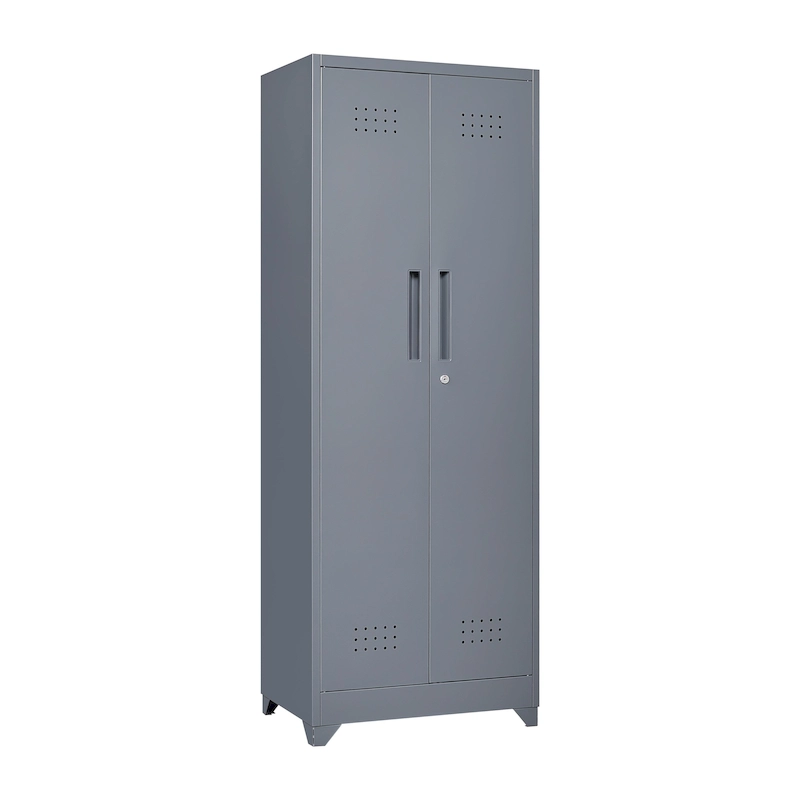 Metal Storage Cabinets,Tool Cabinet with Locking Door,Tall Broom Tool Organizer and Storage,Large Storage Cabinet for Kitchen