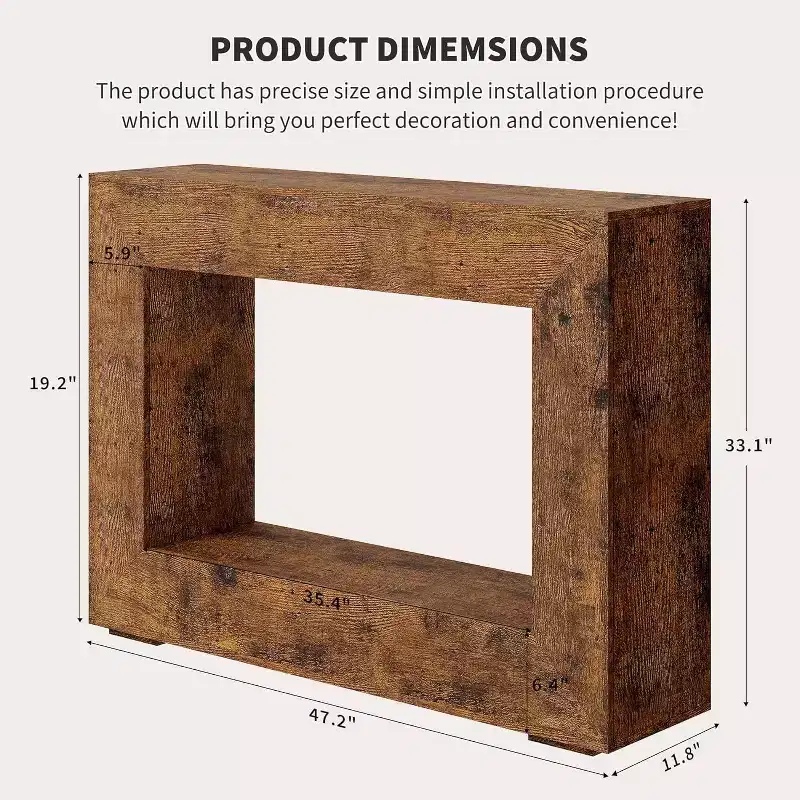 47-Inch Wooden Console Table – Entryway & Sofa Table