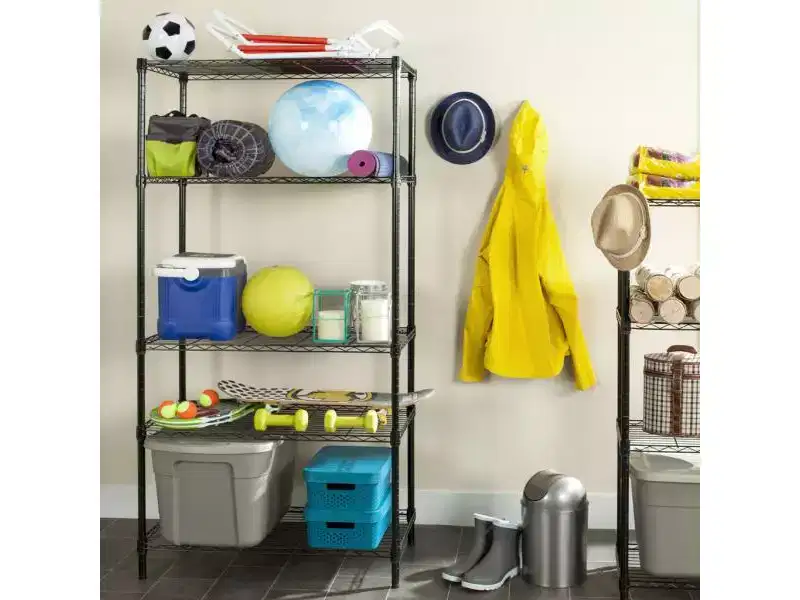 Alpha 5 Tier Shelf - HAC2003 - Black - Safavieh