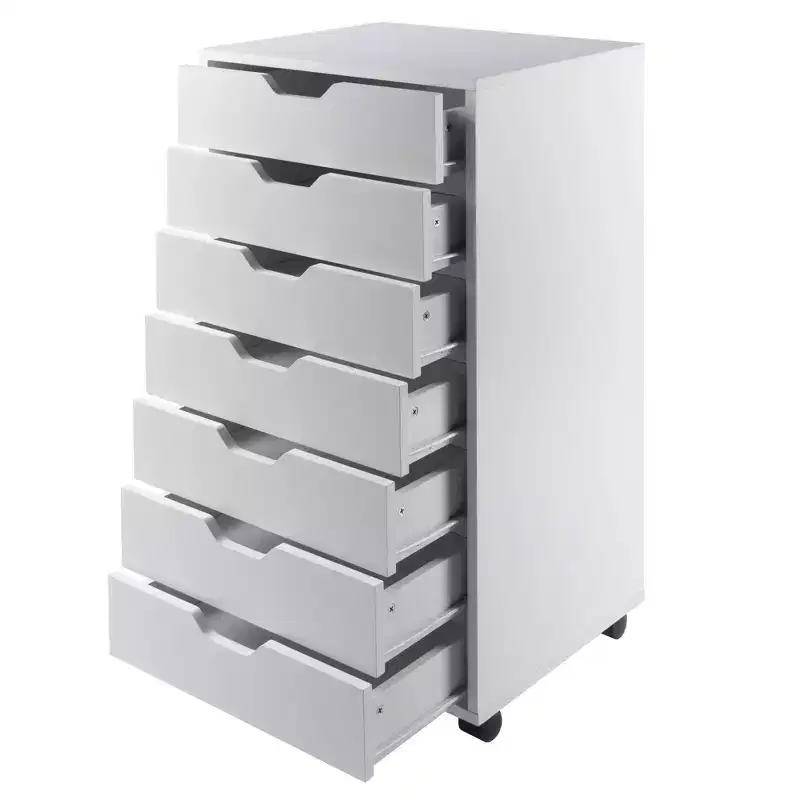 7 Drawer Cabinet with Casters -