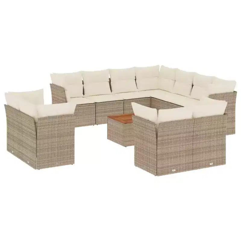vidaXL Garden Sofa Set with Cushions in Different Colors