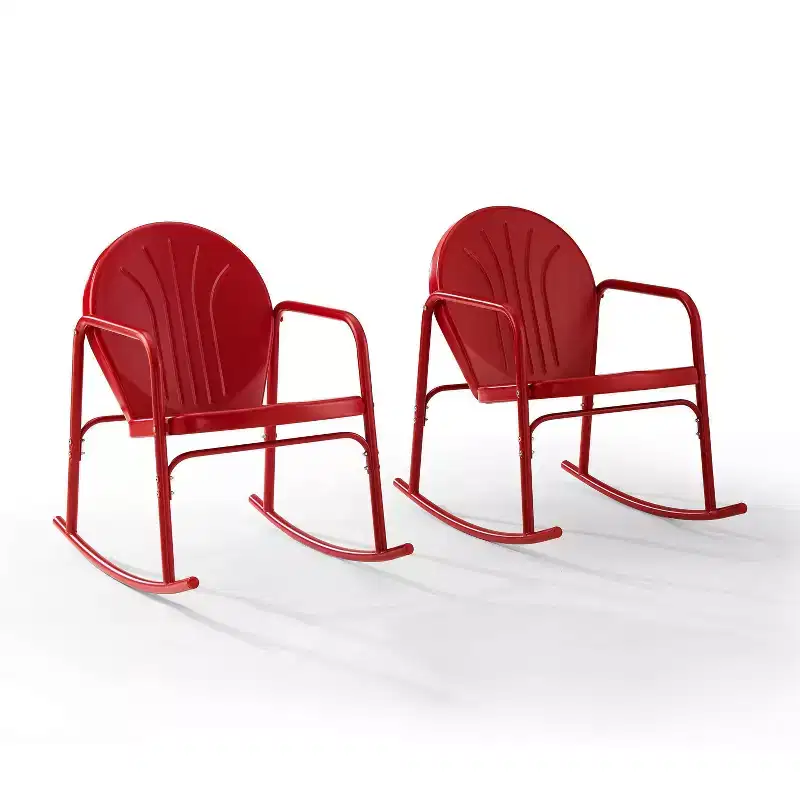 Griffith Set of 2 Metal Rocking Chairs - Crosley