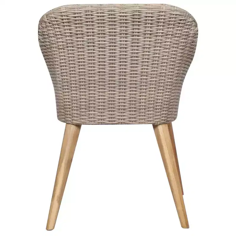 vidaXL Garden Chair 2 pcs 62.5 x 55 x 82 cm Poly Rattan