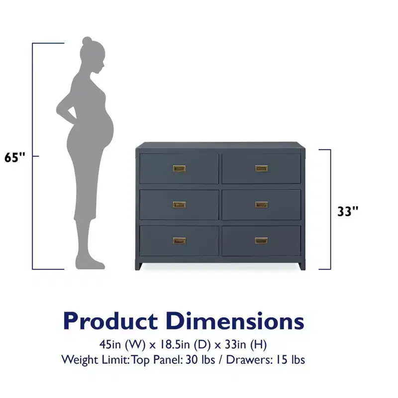 Baby Relax Miles 6-Drawer Dresser