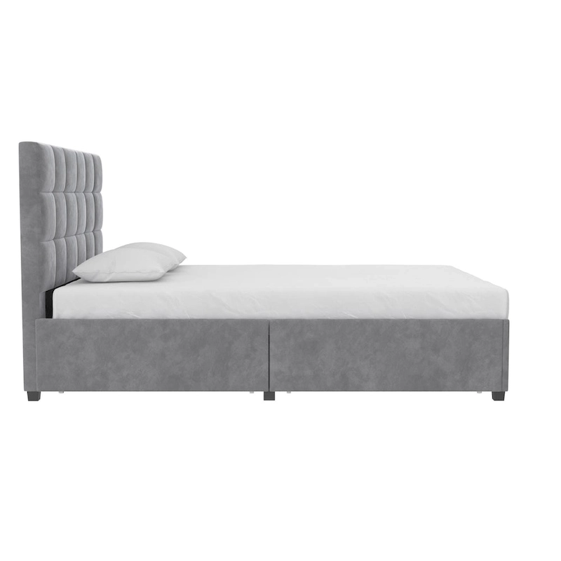 CosmoLiving Serena Upholstered Bed with Drawers
