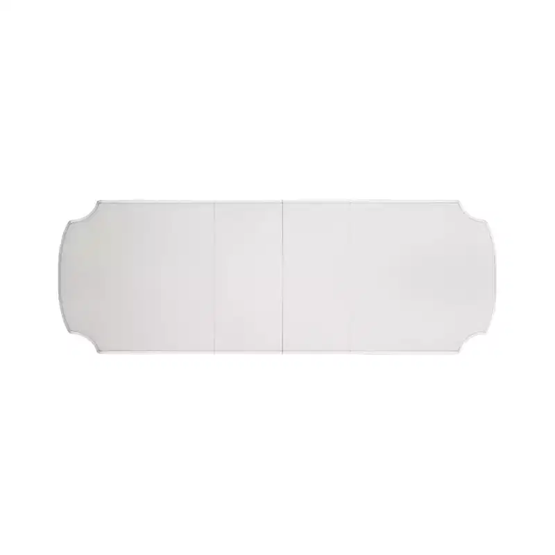 136 Vendome Dining Table Antique Pearl Finish - Acme Furniture: Classic Double Pedestal, 10-Seater, Resin Frame