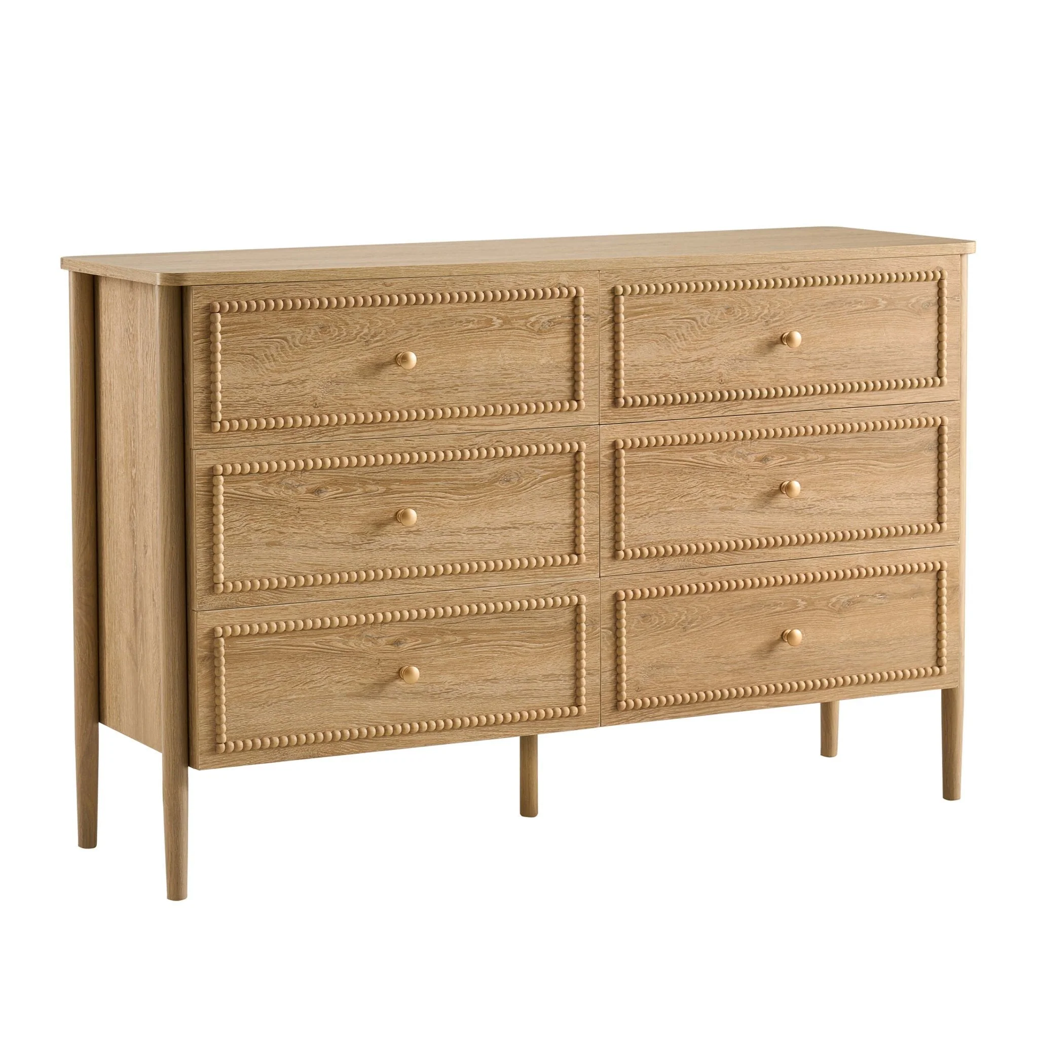 6 Drawer Chest - Light Wood