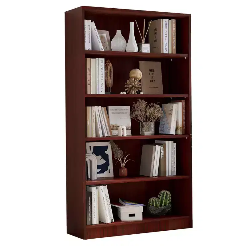 Okak 60 Inches Tall Modern Bookshelf, Bookcase with 5 Open Shelves, Freestanding Storage Organizer for Living Room, Office