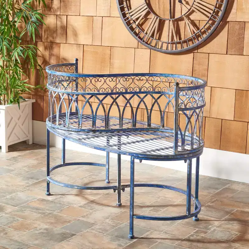Lara Kissing Bench - Outdoor - PAT5005 - Safavieh