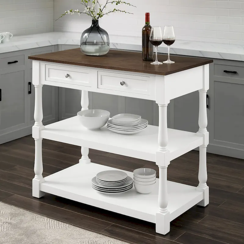 Crosley Caitlyn Wood Top Kitchen Island - 23.63d x 42w x 36.25h