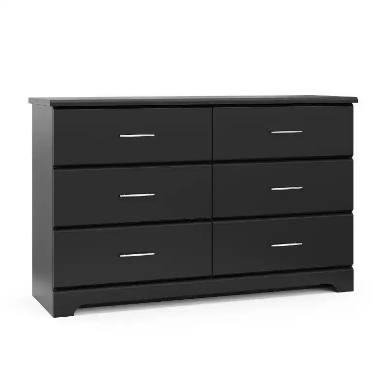 6-Drawer Double Dresser for Nursery or Kids Bedroom