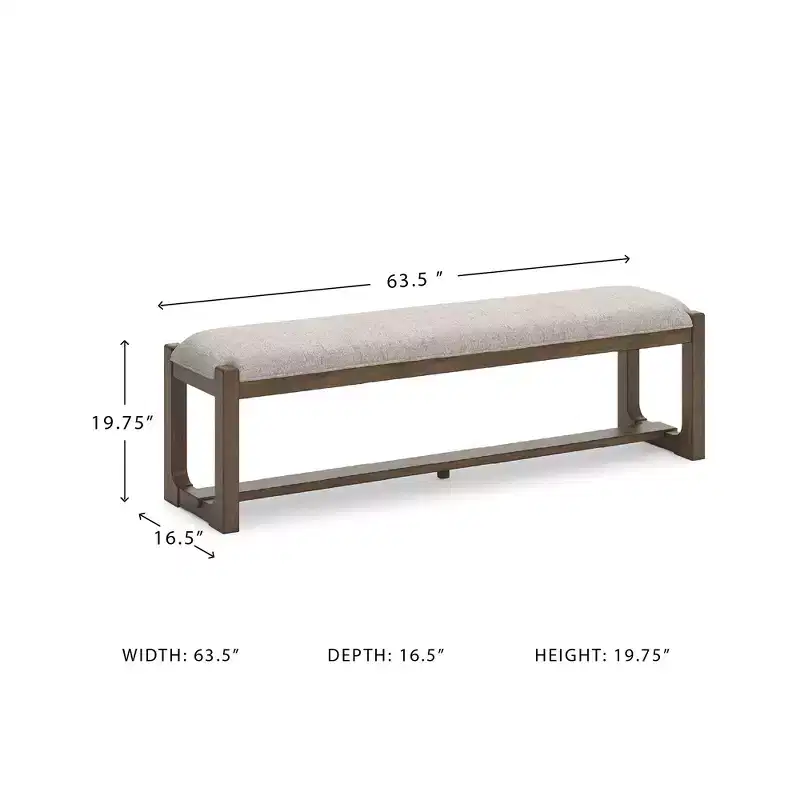 Signature Design by Ashley Cabalynn Farmhouse 63 Dining Bench, Light Brown