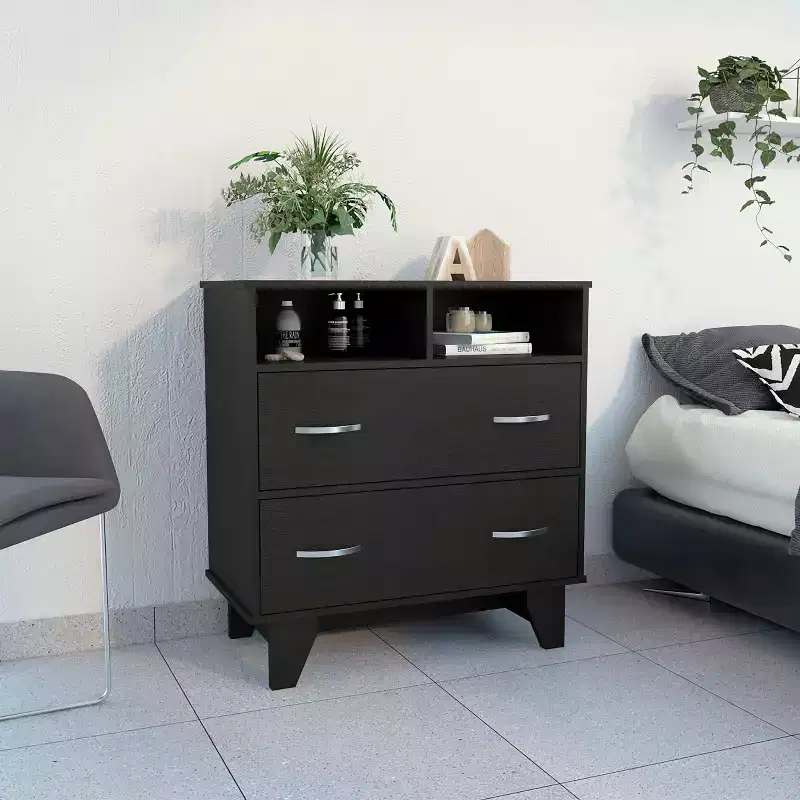 Modern 6 Drawer Double Dresser, 31.7