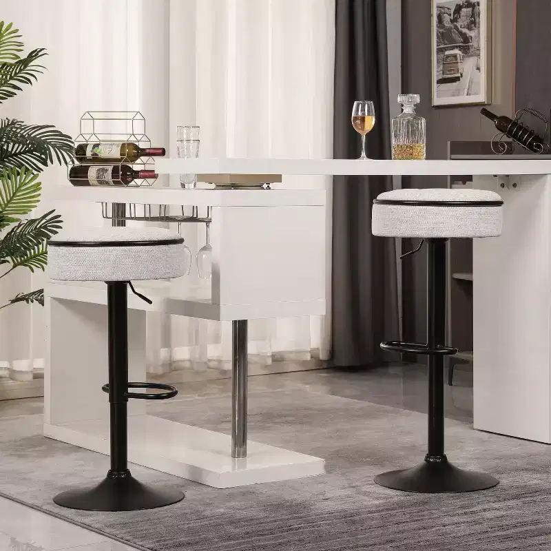 MAYEERTY Reversible L-Shaped Desk with 3 Drawers & Open Shelves, 53 Home Office Computer Desk