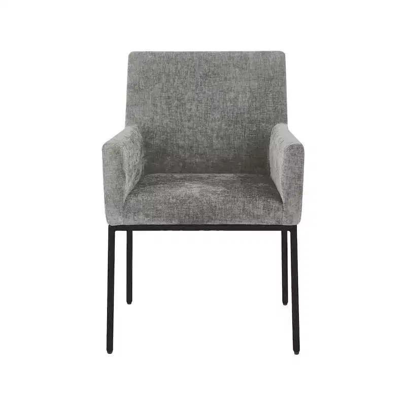 Meridian Furniture,Reeves Chenille Fabric Dining Chair, Set of 2