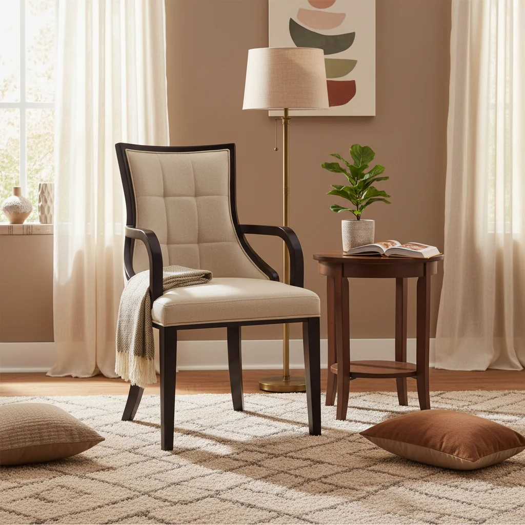 of 2 Fifth Avenue Faux Leather Dining Chairs - Saddle & Walnut