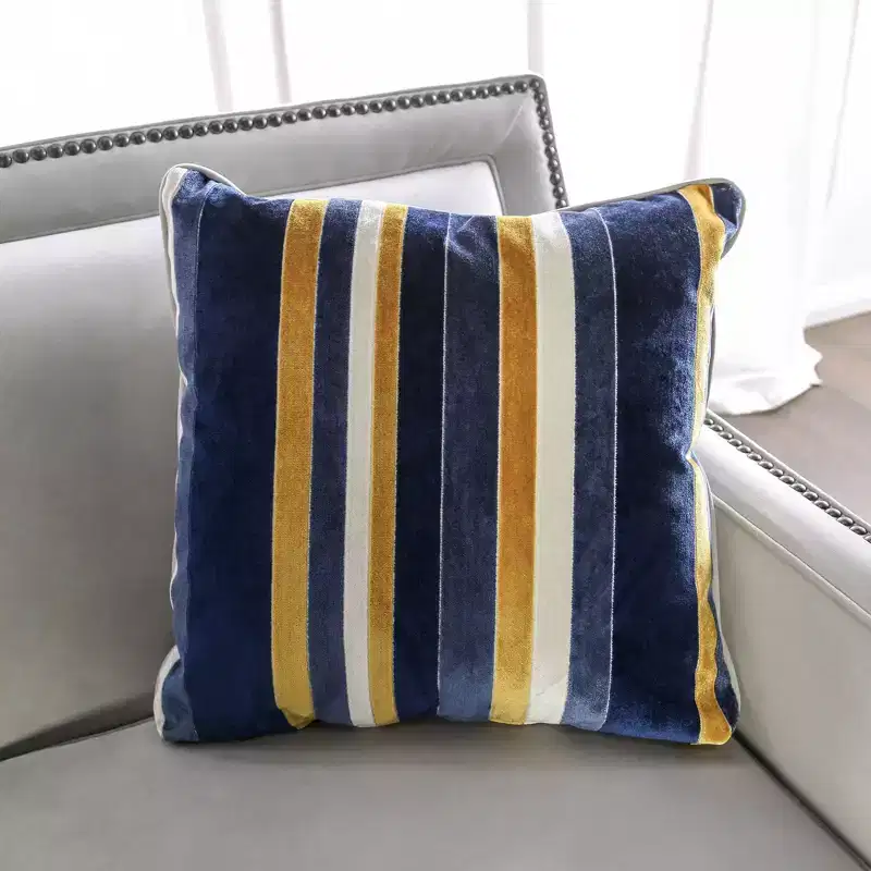Creation Velvet Upholstered Loveseat Light Gray/Navy - Furniture Of America