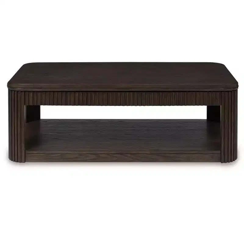 Hardwood Lift-Top Coffee Table with Casters 17''H x 48''W x 25.88''D