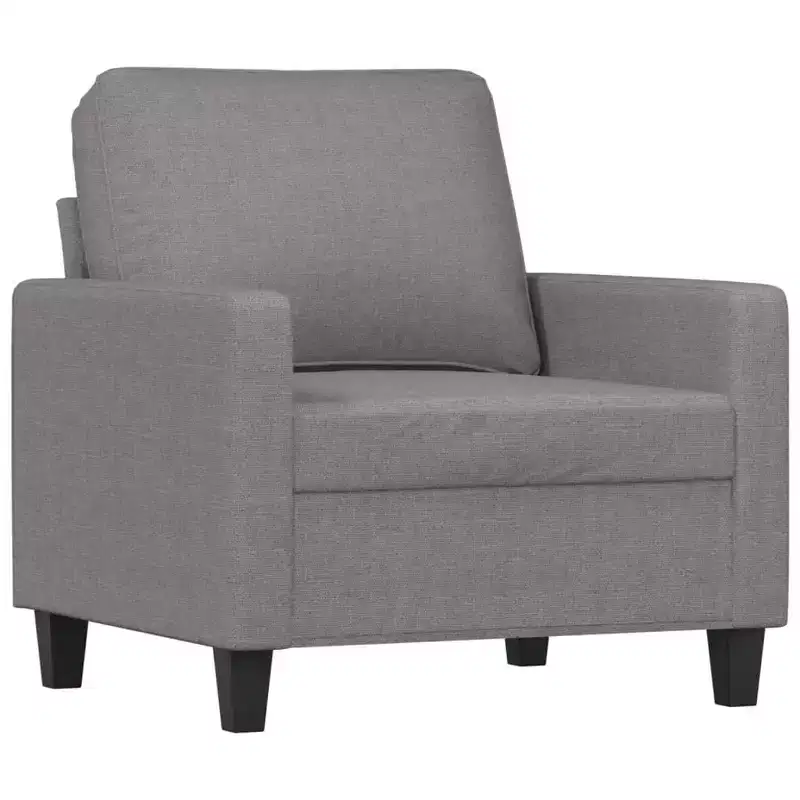 vidaXL Sofa Chair Light Gray 23.6 Fabric
