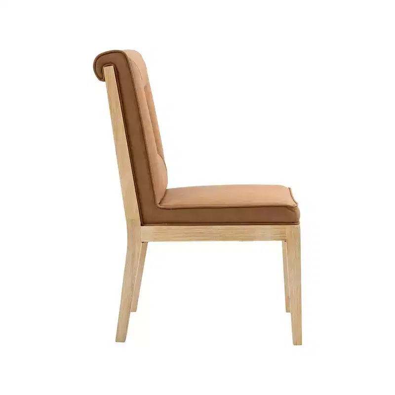 Meridian Furniture,Gwendolyn Vegan Leather Dining Side Chair, Set of 2