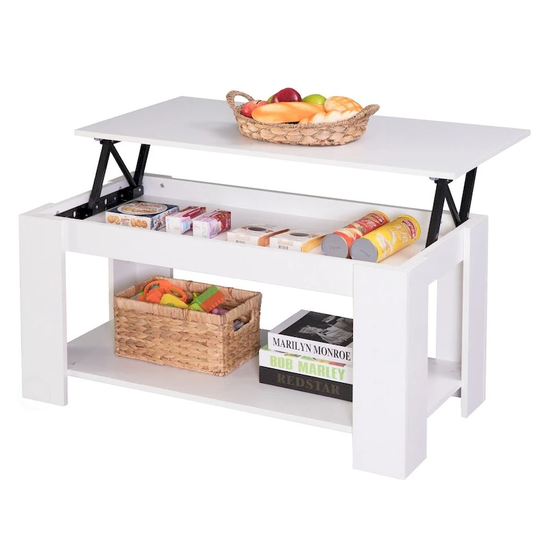 Modern Wood Coffee Table with Lift Tabletop