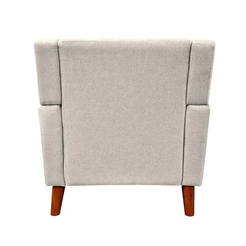Upholstered Armchair with Tufted Back