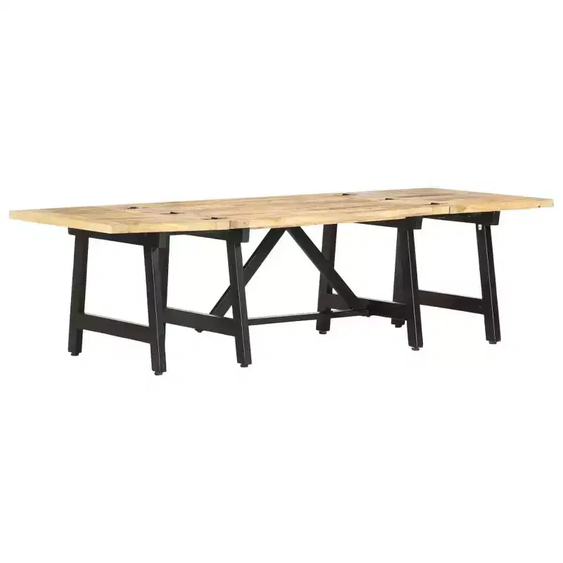 vidaXL Extendable Coffee Table 63x27.6x17.7 Solid Mango Wood