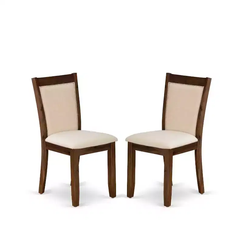 3-Piece Sand Blasted Black Finish Solid Wood Top Dining Table with 2-Chairs
