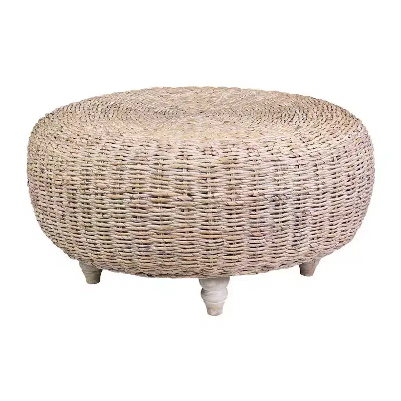 East at Main Borneo Round Coffee Table Tan