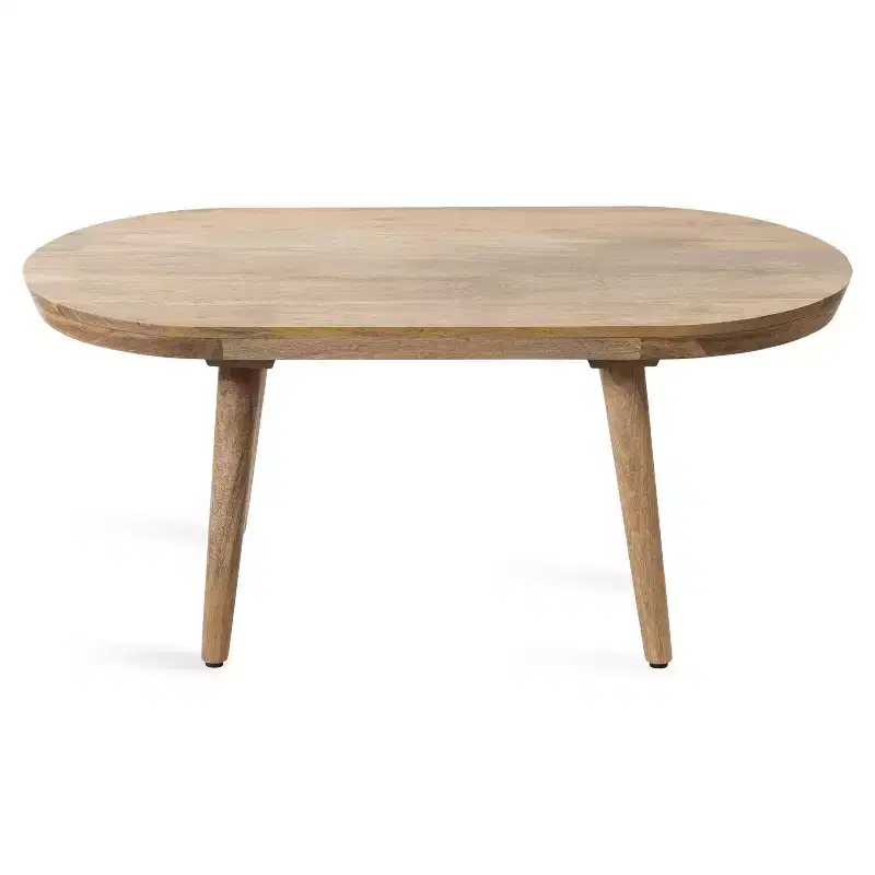 Kate and Laurel Conan Capsule Wood Coffee Table, 38x20x17, Natural