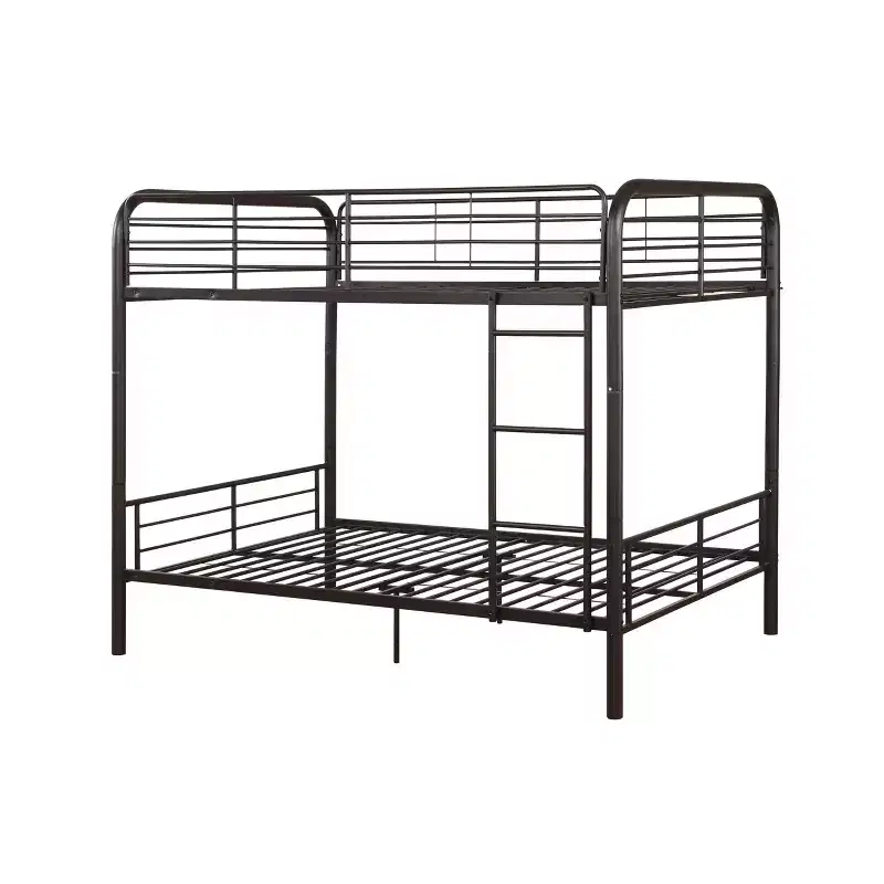 Acme Furniture 79" Full Bunk Bed Bristol Loft and Bunk Bed Dark Brown : Metal Frame, No Box Spring Needed