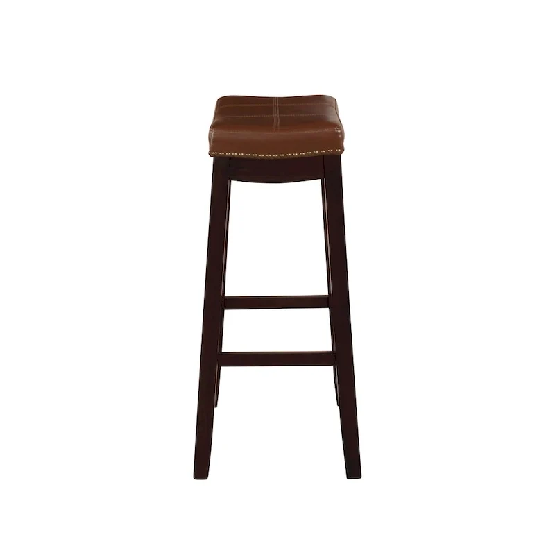 Linon Willamette Espresso and Cognac Counter Stool