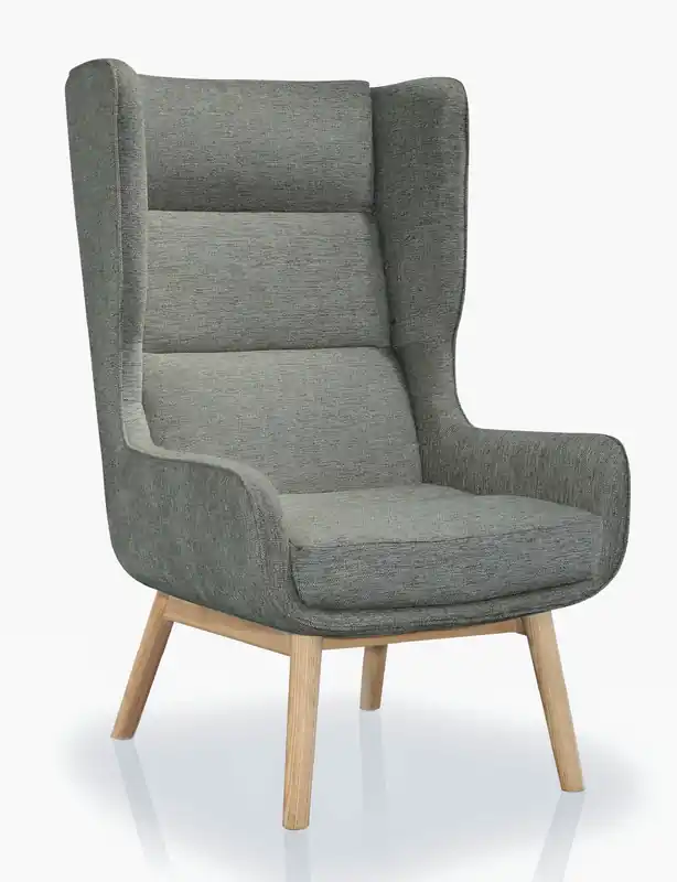 Accent Chair - Graphite & Natural