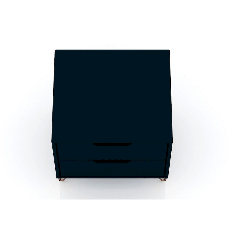 Manhattan Comfort Rockefeller 2-Drawer Nightstand (Set of 2)