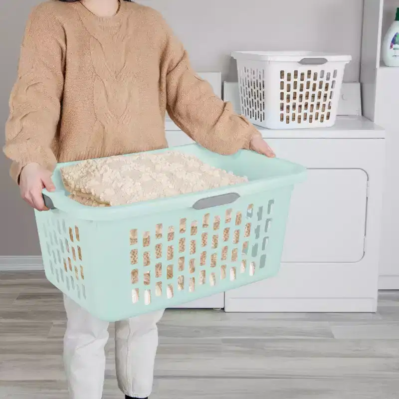 Sterilite Laundry Basket, Plastic Hamper with Handles