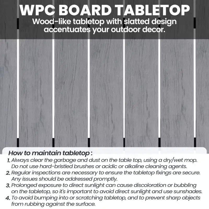 Crestlive Products Patio Outdoor Dining Set Stable X Legs with Armchairs Wooden-Like TableTop & Aluminum Frame & Umbrella Hole