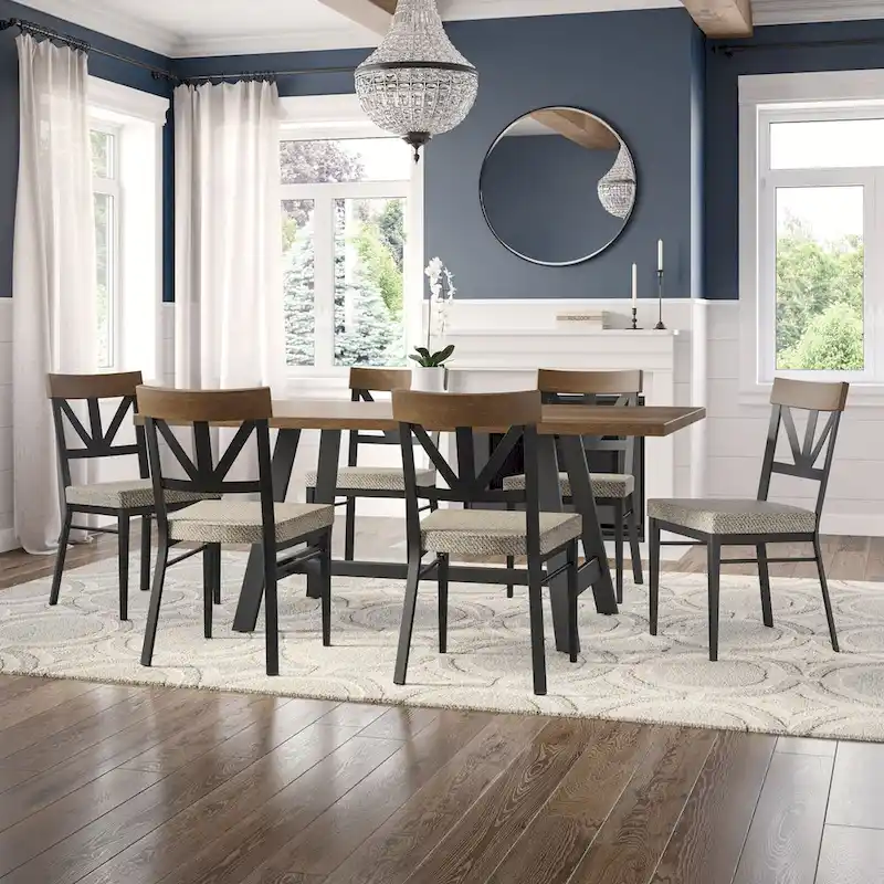Amisco Otello 40 x 72 Solid Wood Dining Table